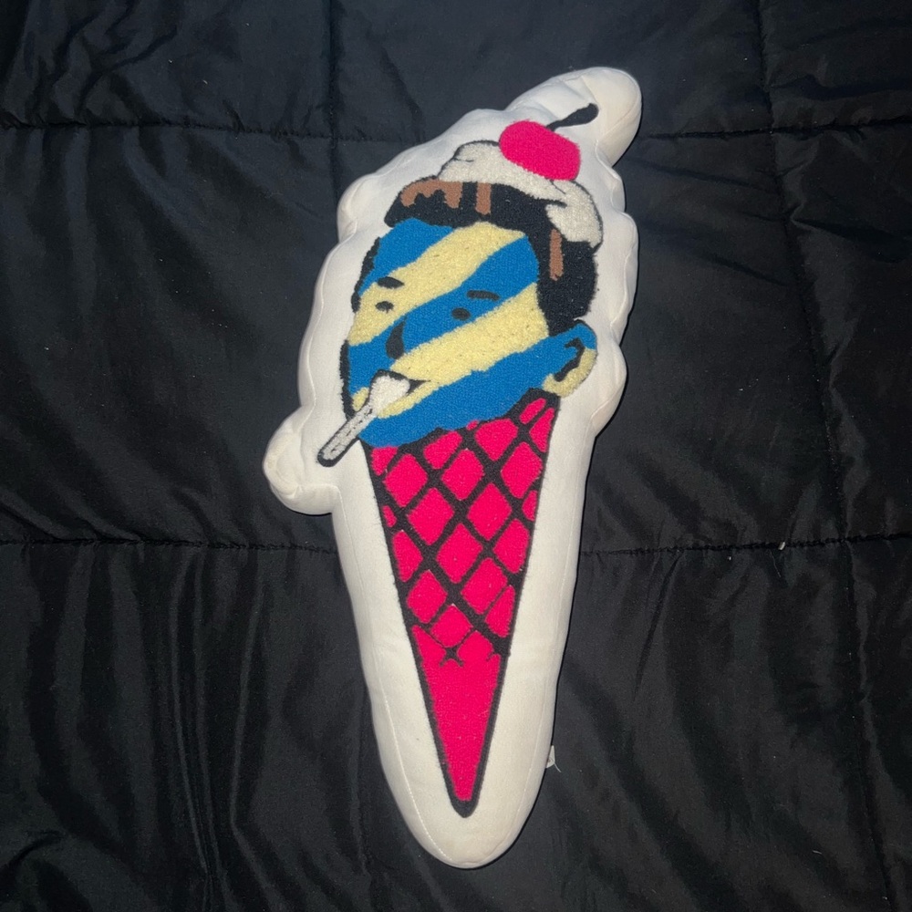 Ice Cream Cone Graphic Pillow